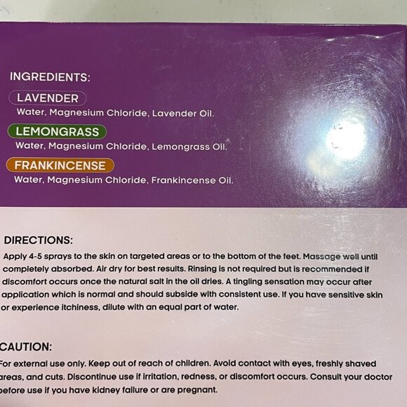 (NWT) MAGNESIUM OIL SPRAY Bundle of 2 Sets of 3, (6 Bottles Total) All Natural - Picture 2 of 7